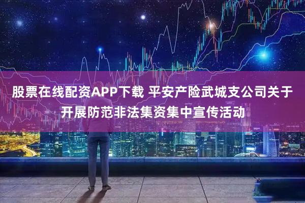 股票在线配资APP下载 平安产险武城支公司关于开展防范非法集资集中宣传活动